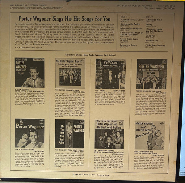 Porter Wagoner : The Best Of Porter Wagoner (LP, Comp, Ind)