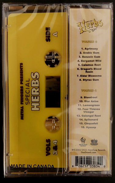 Metal Fingers : Special Herbs Vol. 3 & 4 (Cass, Comp, RE)