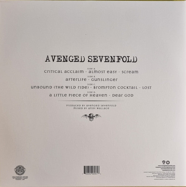 Avenged Sevenfold : Avenged Sevenfold (2xLP, Album, Ltd, RE, Gat)