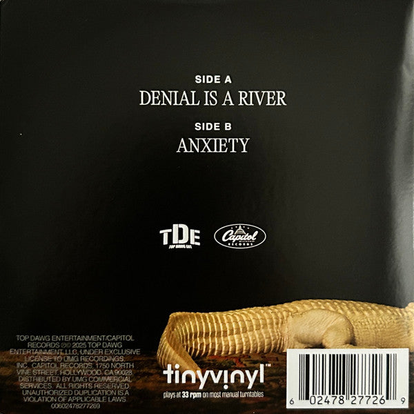 Doechii : Denial Is A River / Anxiety (4", Single, Ltd, Cle)