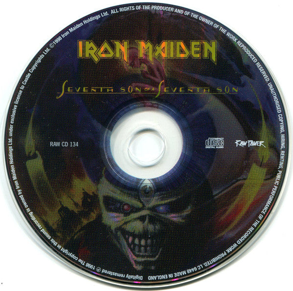 Iron Maiden : Seventh Son Of A Seventh Son (CD, Album, Club, Enh, RE, RM)