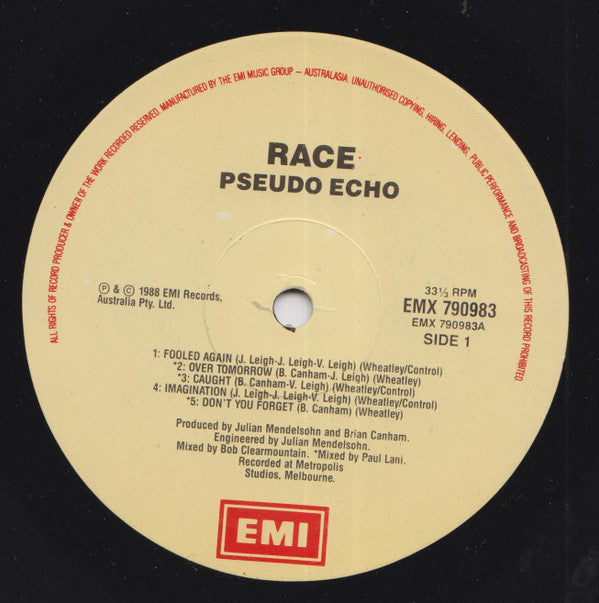 Pseudo Echo : Race (LP, Album)