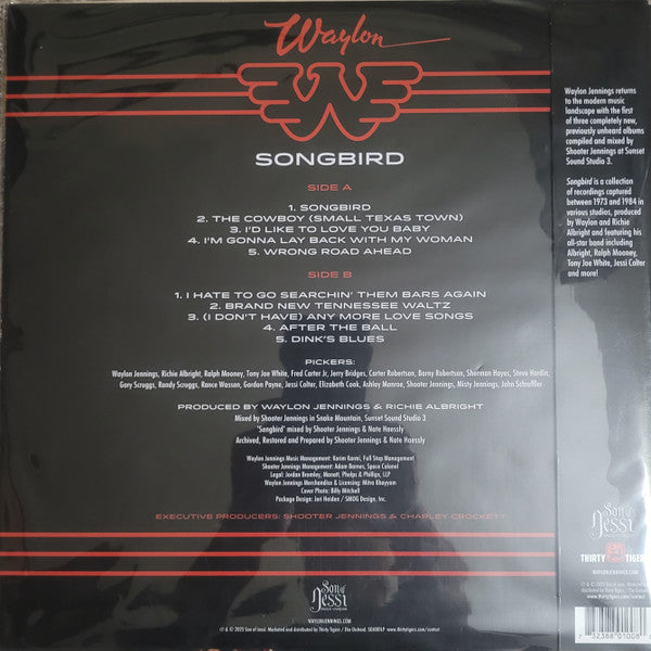 Waylon Jennings : Songbird (LP, Ltd, Tig)