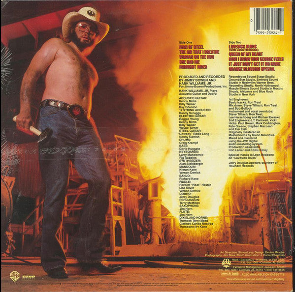 Hank Williams Jr. : Man Of Steel (LP, Album)