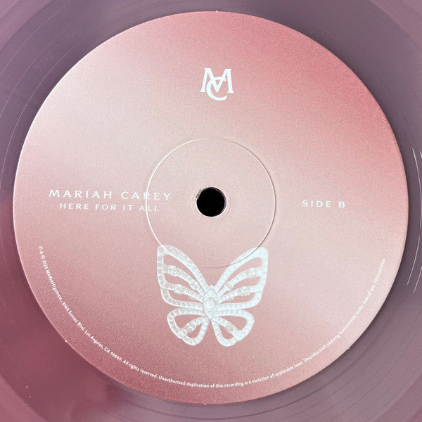 Mariah Carey : Here For It All (LP, Album, Blu)