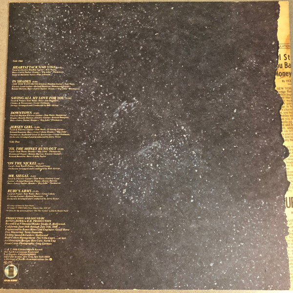 Tom Waits : Heartattack And Vine (LP, Album, Promo, SP-)