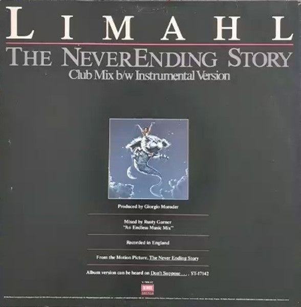 Limahl : Never Ending Story (12", Single, Jac)