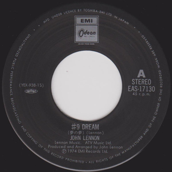 John Lennon : #9 Dream / What You Got (7", RE)