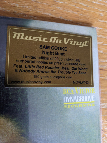 Sam Cooke : Night Beat (LP, Album, Num, RE, RP, Gre)