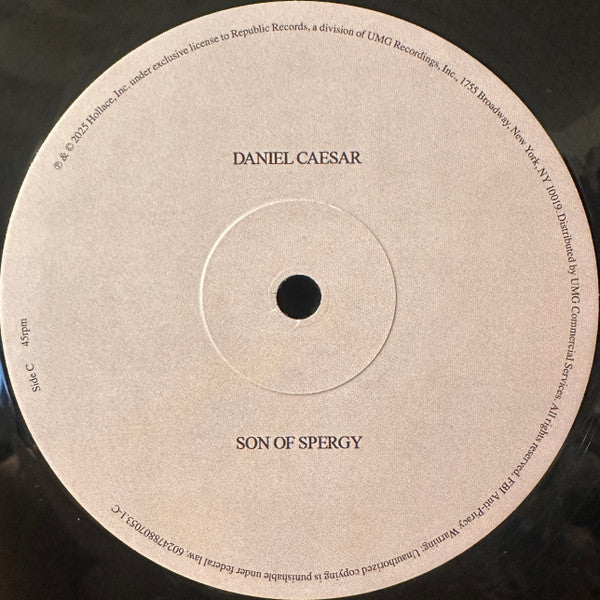 Buy Daniel Caesar : Son of Spergy (2xLP, Ltd, W/Lbl, Fir) Online