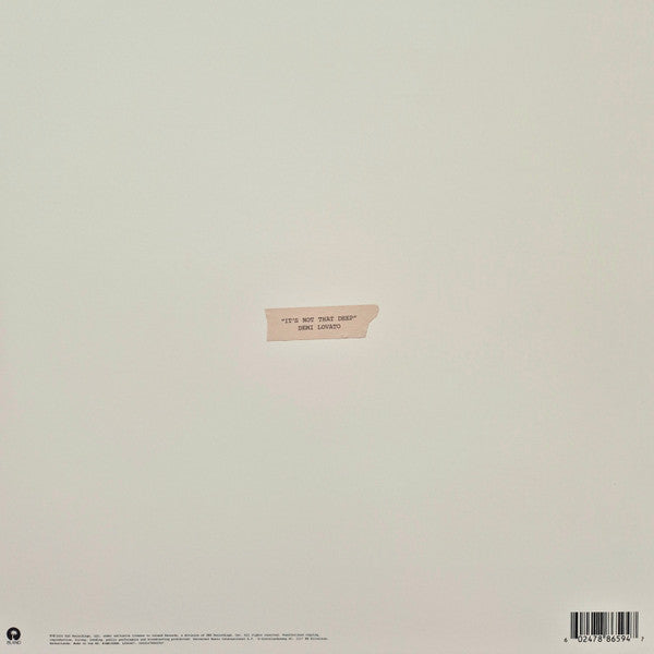 Demi Lovato : It's Not That Deep (LP, Album, Lav)