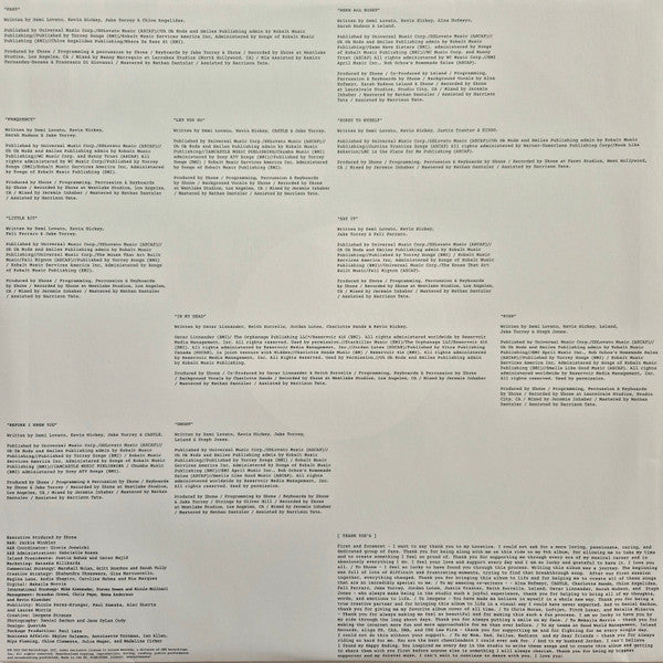 Demi Lovato : It's Not That Deep (LP, Album, Lav)