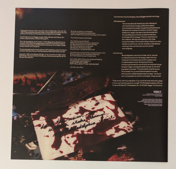 Ink & Dagger : Drive This Seven Inch Wooden Stake Through My Philadelphia Heart (LP, Ltd, Bla)