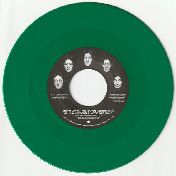 John & Yoko*, The Plastic Ono Band With The Harlem Community Choir : Happy Xmas (War Is Over) (7", Single, RE, Gre)