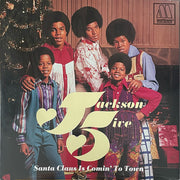 The Jackson 5 : Santa Claus Is Comin' To Town (7", Single, RE, App)