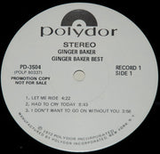 Ginger Baker : At His Best (2xLP, Comp, Promo, Top)