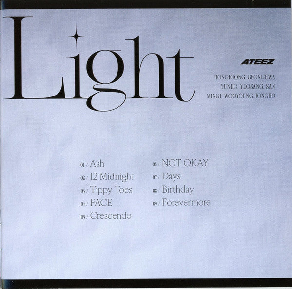 Ateez (2) : Ashes To Light (CD, Album, Obi)