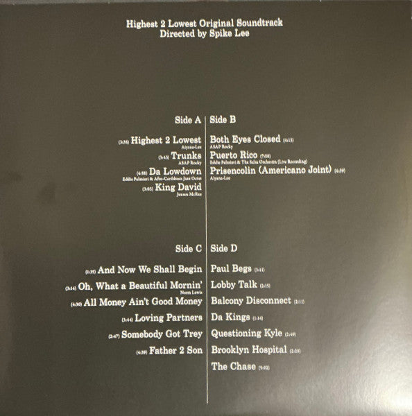 Howard Drossin : Highest To Lowest (Original Soundtrack) (LP, Album, Pla)