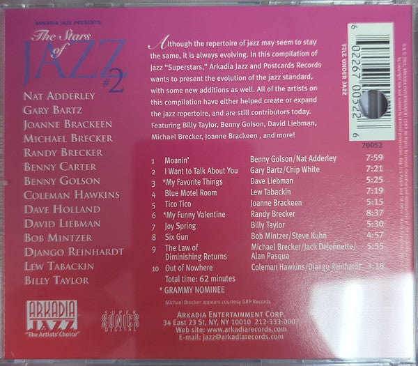 Arkadia Jazz All-Stars : Arkadia Jazz Presents: The Stars of Jazz #2 (CD, Album, Comp)