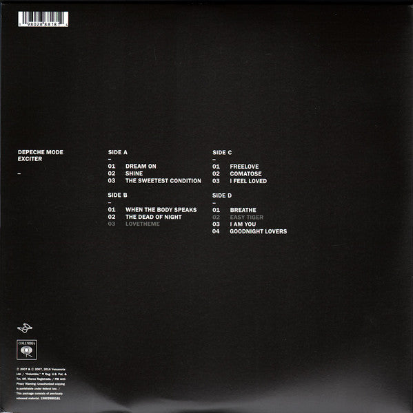 Depeche Mode : Exciter (2xLP, Album, RE, RM)