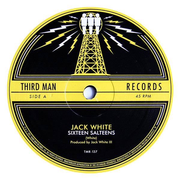 Jack White (2) : Sixteen Saltines (12", RSD, Single, Etch)