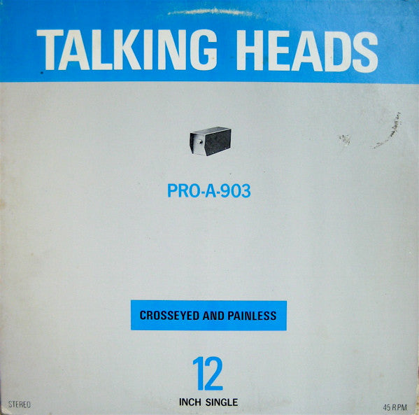 Talking Heads : Crosseyed And Painless (12", Single, Promo)