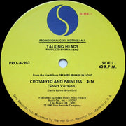 Talking Heads : Crosseyed And Painless (12", Single, Promo)