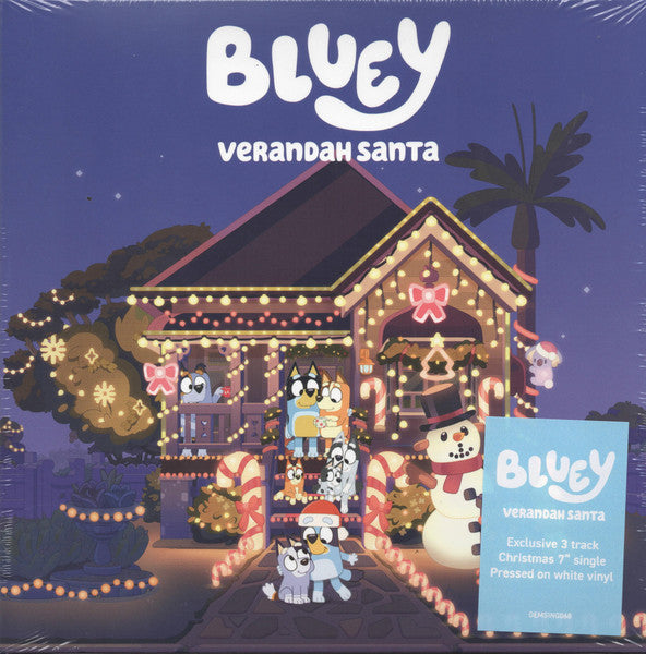 Joff Bush & The Bluey Music Team : Verandah Santa (7", EP, Whi)