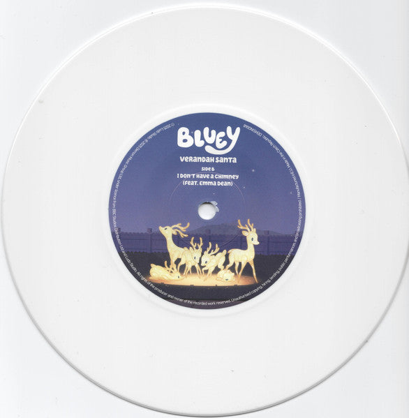 Joff Bush & The Bluey Music Team : Verandah Santa (7", EP, Whi)