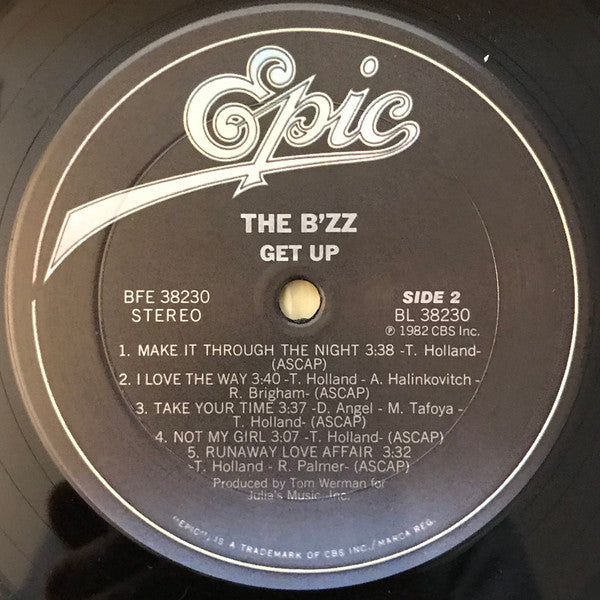 The B'zz : Get Up (LP, Album, Car)