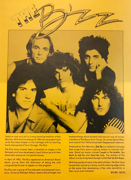 The B'zz : Get Up (LP, Album, Car)