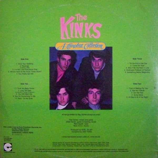 The Kinks : A Compleat Collection (2xLP, Comp, Club, Ind)