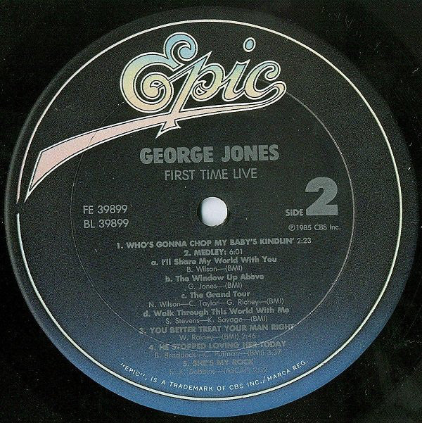 George Jones (2) : First Time Live! (LP, Album)