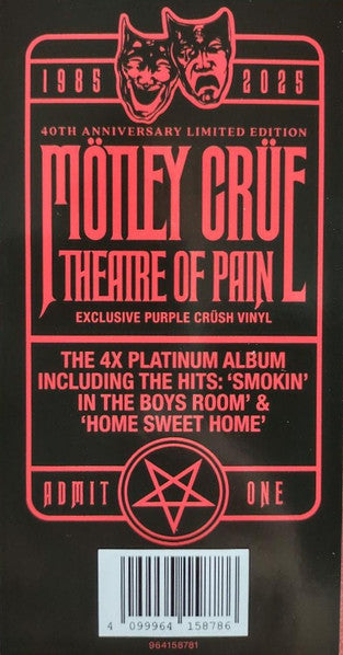 Buy Mötley Crüe : Theatre Of Pain (LP, Album, Ltd, RE, Pur) Online