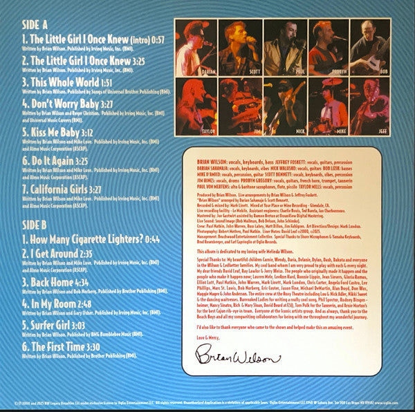 Brian Wilson : Live At The Roxy! Theatre (3xLP, Red + Box, Album, Dlx, RE)