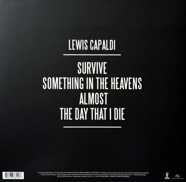 Lewis Capaldi : Survive (12", EP, Ltd, Cle)