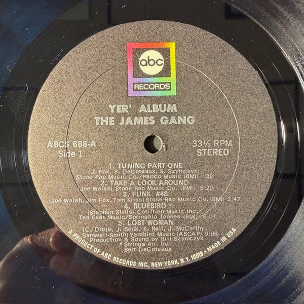 The James Gang* : Yer' Album (LP, Album, Gat)