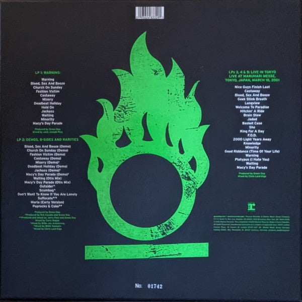 Green Day : Warning: 25 (LP, RE, RM, Gre + LP, Yel + 3xLP, Ora + Box, Dlx, )