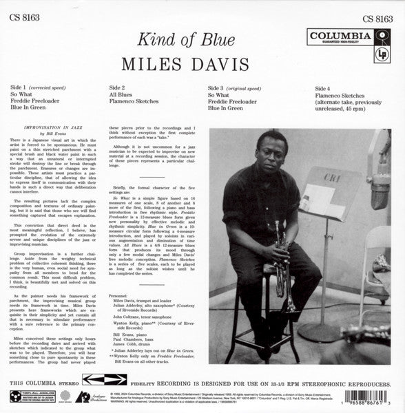 Miles Davis : Kind of Blue (2x12", Ltd, Cor)