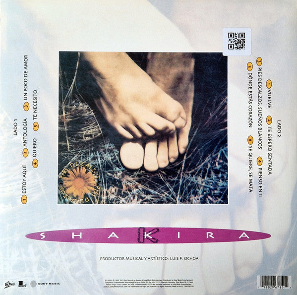Shakira : Pies Descalzos (LP, Album, RE, S/Edition, Yel)