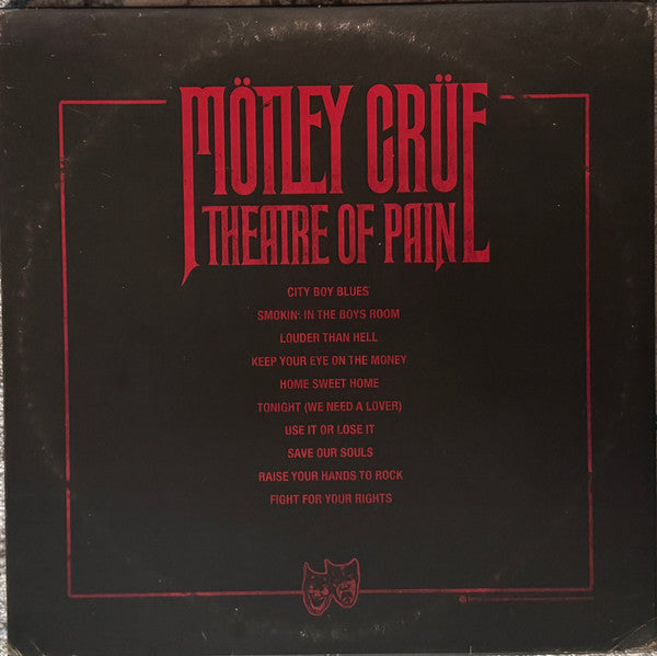 Mötley Crüe : Theatre Of Pain (LP, Album, Ltd, RE, Red)