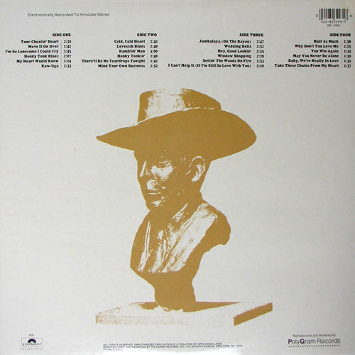 Hank Williams : 24 Of Hank Williams' Greatest Hits (2xLP, Comp, RE)
