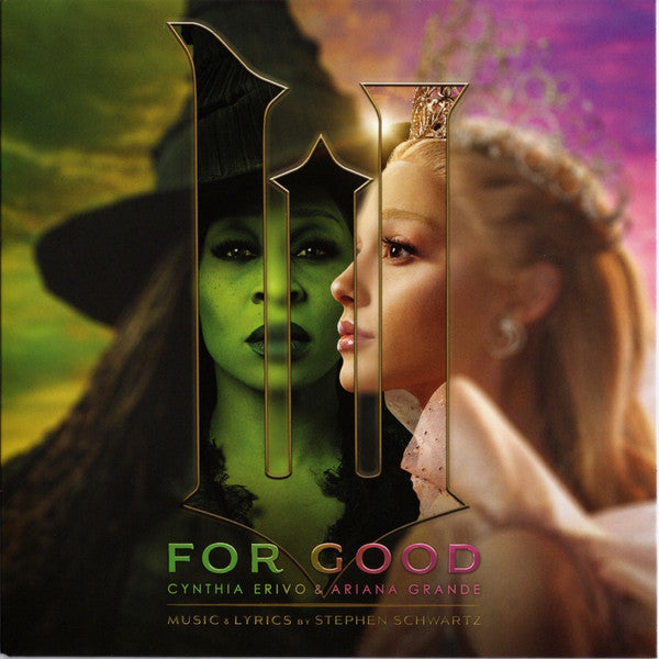 Cynthia Erivo & Ariana Grande : For Good (7", Single, Bla)