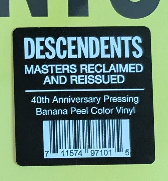 Descendents : I Don't Want To Grow Up (LP, Album, RE, Yel)
