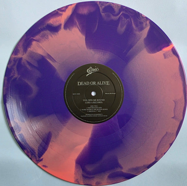 Dead Or Alive : You Spin Me Round (Like A Record) (12", Ltd, Pur)