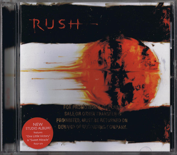 Rush : Vapor Trails (CD, Album, Promo)