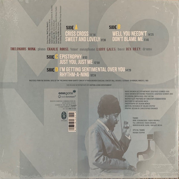 Thelonious Monk : Bremen 1965 (2xLP)