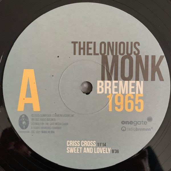 Thelonious Monk : Bremen 1965 (2xLP)