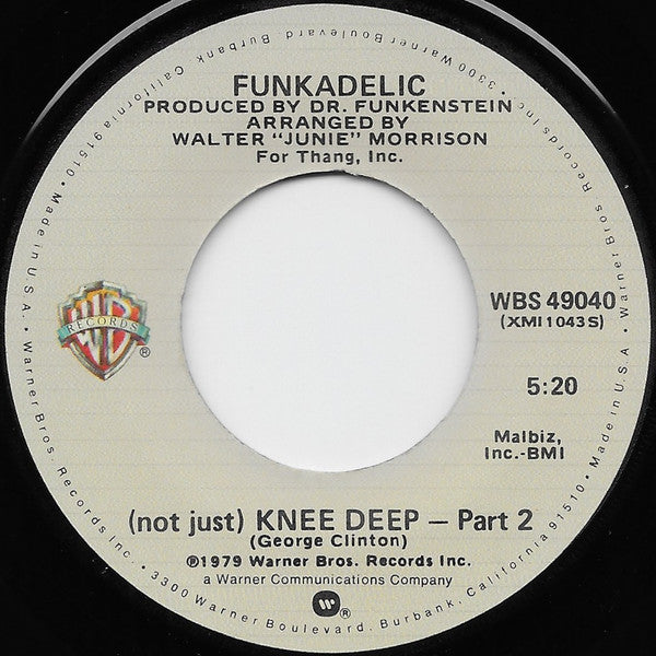 Funkadelic : (Not Just) Knee Deep (7", Single, Cap)