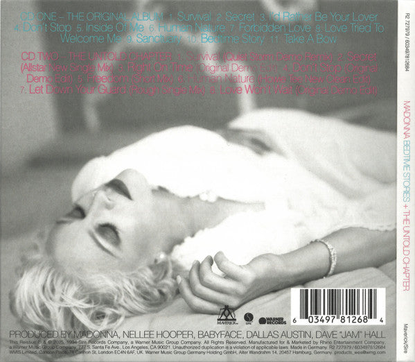 Madonna : Bedtime Stories (CD, Album, RE + CD, EP + Dlx, 30t)